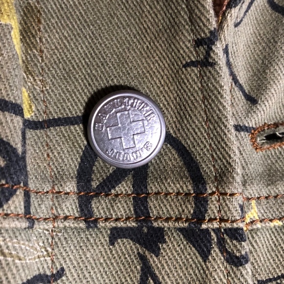 JEAN PAUL GAULTIER Graffiti Denim jacket in size S - Picture 7 of 13